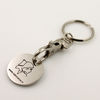 3D Metal Keychain  Gift Key Chain Ring Accessories trolley coin market
