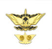Custom Logo Fashion Metal Craft Brass Soft/Hard Enamel Badge Gold Silver Emblem Police Security Lions Flag Military Long