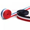 IMKGIFT  factory supplier in custom ribbon , neckstrap , lanyard ,blue/whie/red ribbon , medal ribbon in red white black