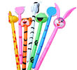 Cartoon Animal Inflatable Long Hammer No wounding weapon Stick Children Toys , cheering animal stick s,6P Pthalates free
