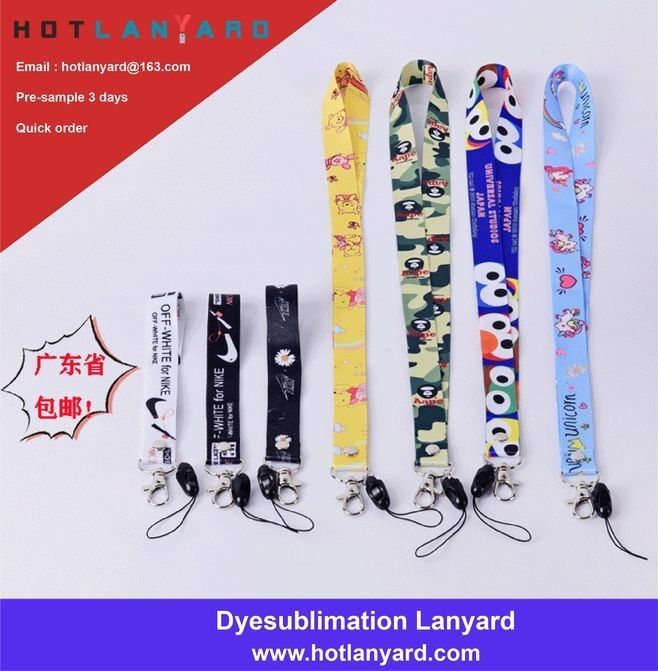 Promotion Personalized Sublimation Printed Polyester Minions Lanyard  @Hotlanyard