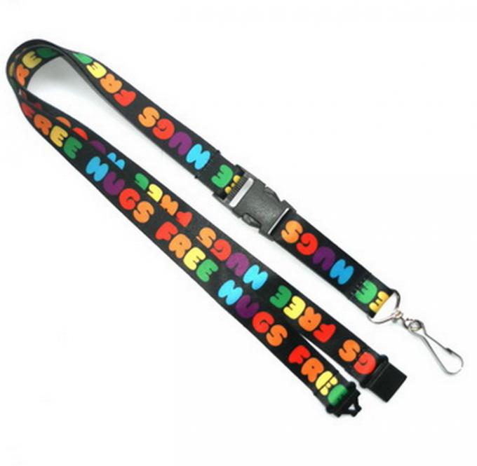 Cheap Wholesale Custom Logo Neck Strap Polyester Woven Nylon Printing Sublimation Ribbon Heat Transfer ID Card Holder