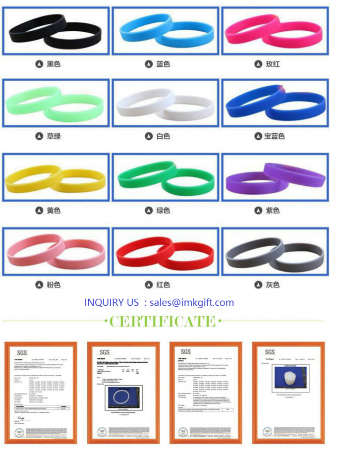 Custom Colourful Sport Debossed Rubber Wristband  ,imkgift Debossed Silicone Wristbands for Promotion