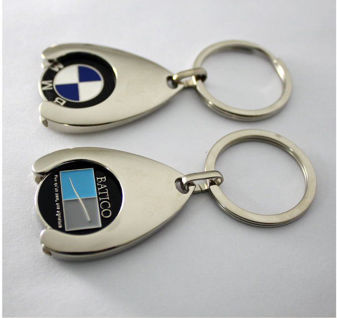 heart shape keychain , stone keychain , keychain with faker stone  , Trolley coin keychain