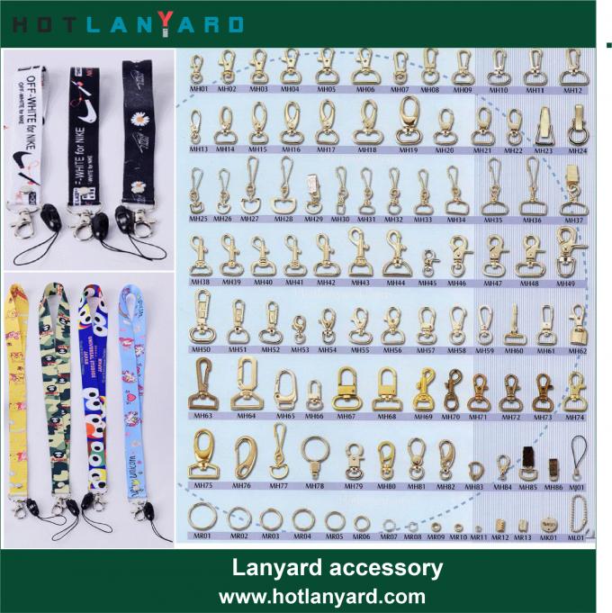 Custom Logo Sublimation Heated Transfer Neck Nylon Woven Polyester Printing Lanyard for Promotional Gift
