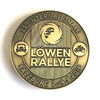 3Dcar badge .Sport pin ,emblem  badges Custom Badges  size be in 90mm  plating antique bronze , hang with V shape ribbon
