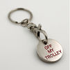 3D Metal Keychain  Gift Key Chain Ring Accessories trolley coin market