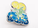 Die-struck lapel pin , Soft enamel badge , offset print lapelpin ,semi-cloissone pin  , hard enamel badge