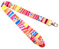 Cheap Wholesale Custom Logo Neck Strap Polyester Woven Nylon Printing Sublimation Ribbon Heat Transfer ID Card Holder