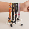 RFID Polyester Woven Wristband for Evening/Party/Festival and Gift ,wristband closoure