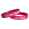 Custom Colourful Sport Debossed Rubber Wristband  ,imkgift Debossed Silicone Wristbands for Promotion