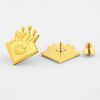 Die casting 3D  lapel pin no color