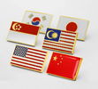 IMKGIFT Die Struck Soft enaeml lapel pin , army lapel pin , flag lapel pins ,flag coins