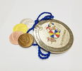 Factory direct sale custom metal diamond shaped gold plated carnival medals with sandblastinggermany carnival medal ,
