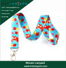 Custom Logo Sublimation Heated Transfer Neck Nylon Woven Polyester Printing Lanyard for Promotional Gift