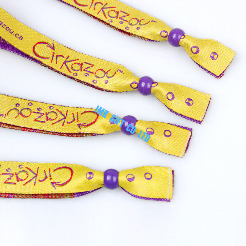 RFID Polyester Woven Wristband for Evening/Party/Festival and Gift ,wristband closoure
