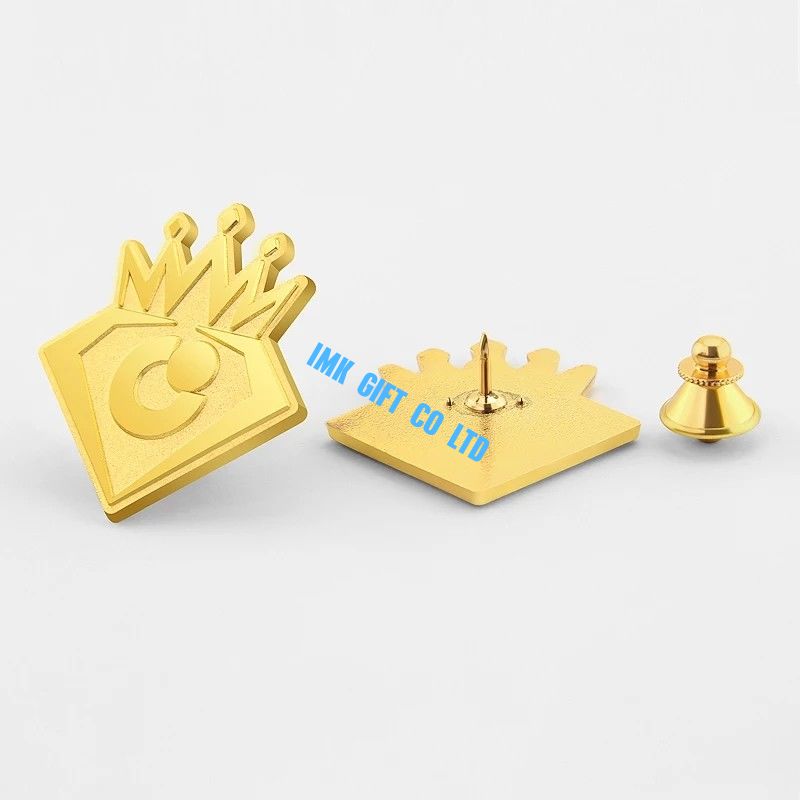 Die casting 3D  lapel pin no color