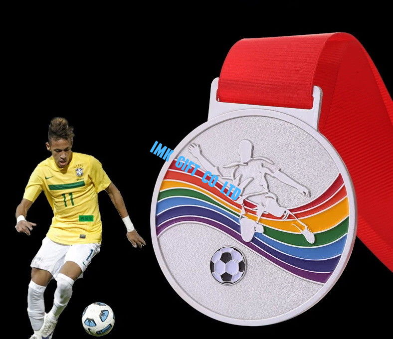 Customfootball  medal and medallion ,   wholesales in sport medal unique medals  for souvenir event  ,Soft enamel medals