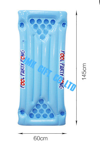 Swimming Pool Party Pvc Large Inflatable Pool Float Custom Plastic Tray Beer Pong ,Customized summer party drink