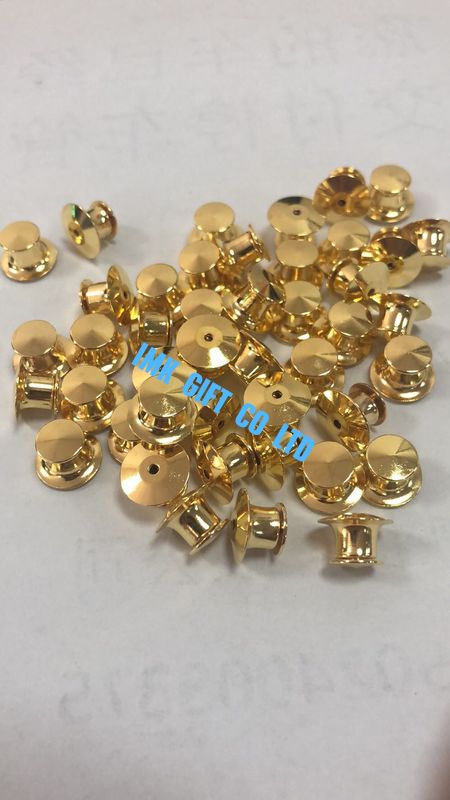 12mm  Gold Deluxe tie tack / Military clutch  /Military tie tack /Back fasterners  for  lapel pin backside