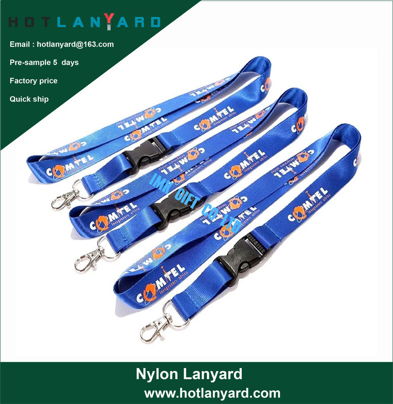 Cheap Wholesale Custom Logo Neck Strap Polyester Woven Nylon Printing Sublimation Ribbon Heat Transfer ID Card Holder