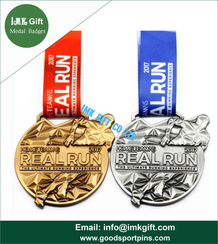 Custom High Quality Lanyard Metal Medal for Sport ,High Quality  Enamel Metal Running Medal with Transfer Printed