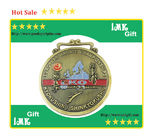 30KM trailwalk sport medal badges , sport pin in size 75mm with blue sublimation lanyard