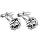 Cufflinks United States American Flag Icon Silver Luxury Jewelry Fashion Jewelry Blue Enamel Pattern Round N
