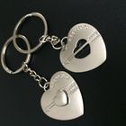 2pc metal keyring ,unique keyfob ,couples romatic keyring lover keychain    Fashion Love Heart Keyring Couple Keychain