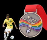 Customfootball  medal and medallion ,   wholesales in sport medal unique medals  for souvenir event  ,Soft enamel medals